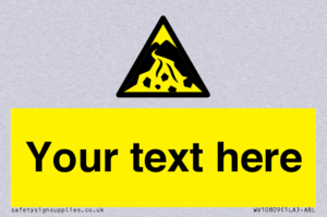 Custom Warning: Debris flow zone